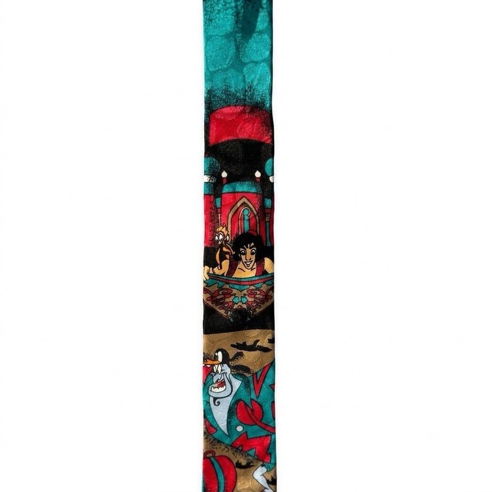 Disney Aladdin Genie Abu Novelty Necktie Silk Polyester Vintage Men's Tie